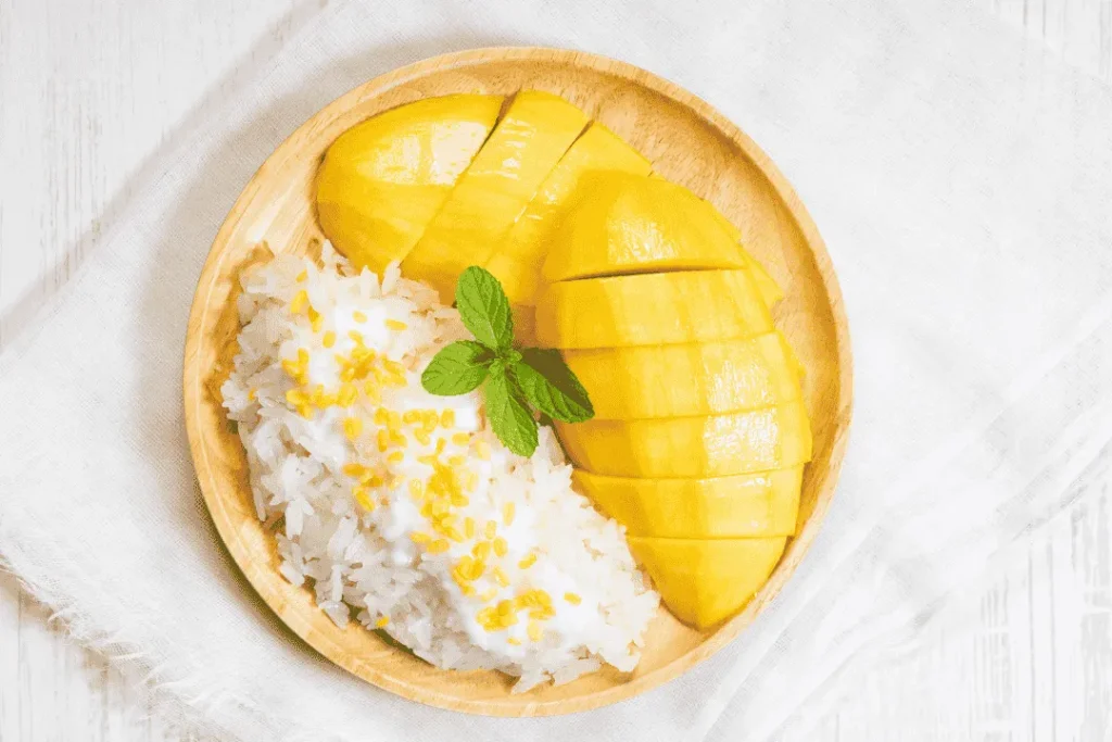 cara membuat mango sticky rice yang enak ala Adyatamatour