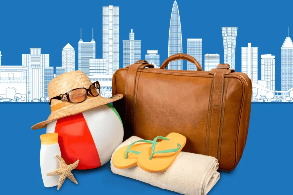 Koper dengan pakaian yang ditata rapi untuk menghindari overweight bagasi