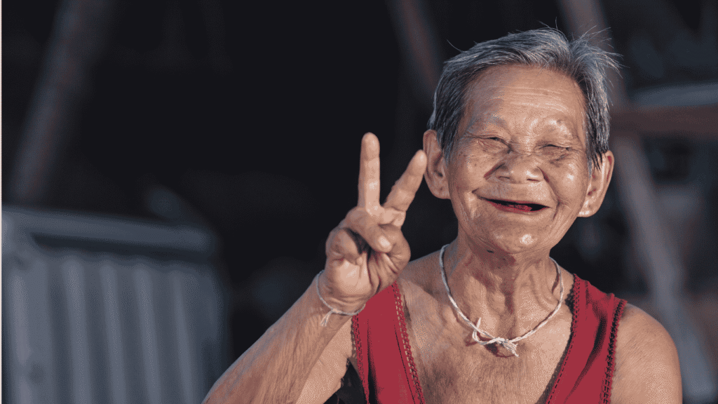 Seorang wanita Thailand yang tersenyum