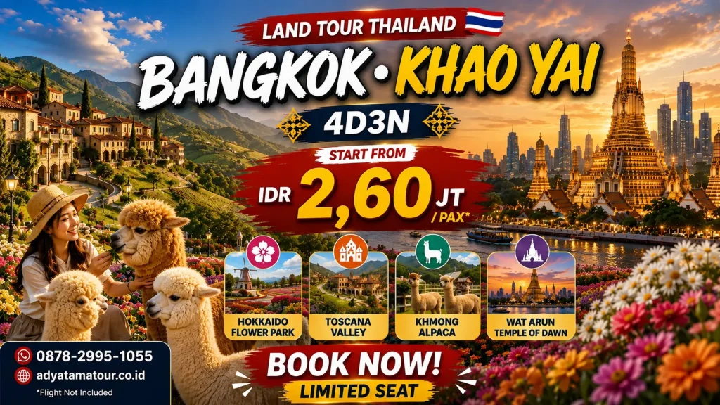 (Land Tour) 4D3N BANGKOK – KHAOYAI