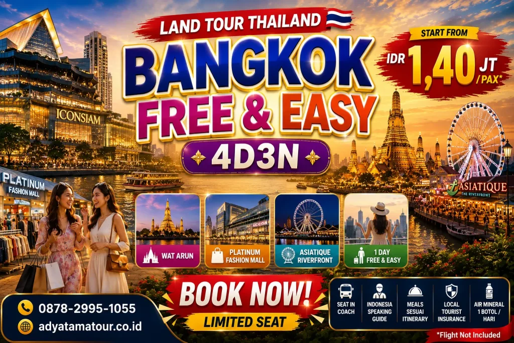 (Land Tour) 4D3N BANGKOK FREE & EASY